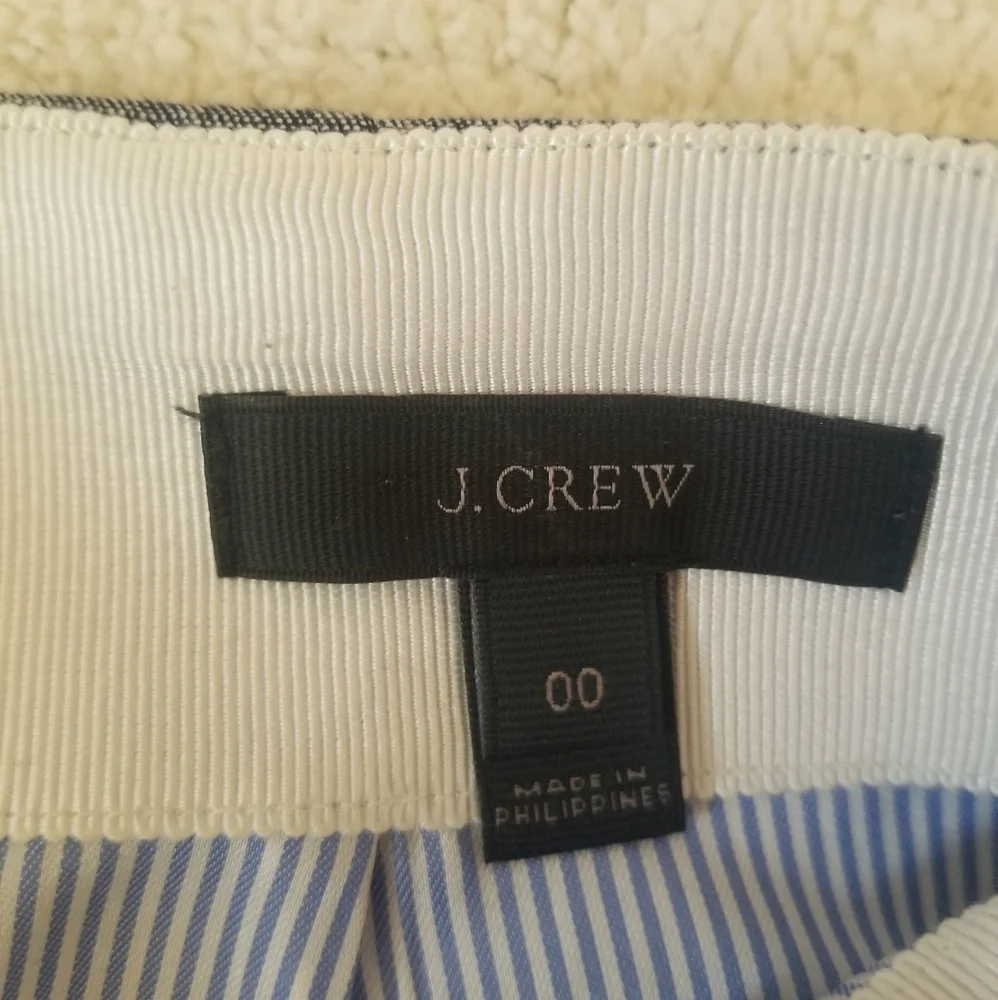 J. CREW Chambray Skirt w/Scalloped Detail | SZ 00 - Picture 8 of 10